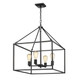 Wesson Four Light Chandelier (2072-4 BLK)