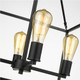 Wesson Four Light Chandelier (2072-4 BLK)