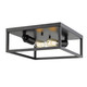 Golden - 2072-FM BLK - Two Light Flush Mount - Wesson - Matte Black