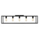 Golden - 2072-FM41 BLK - Five Light Flush Mount - Wesson - Matte Black