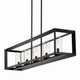 Smyth Five Light Linear Pendant (2073-LP BLK-CLR)