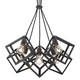 Cassio Five Light Pendant (2086-5P BLK)