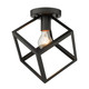 Golden - 2086-FM BLK - One Light Flush Mount - Cassio - Matte Black