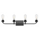 Ormond Four Light Bath Vanity (2120-BA4 BLK)