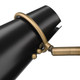 Reeva One Light Wall Sconce (2122-1W MBS-BLK)