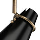 Reeva One Light Wall Sconce (2122-SF MBS-BLK)