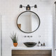Ryker Three Light Bath Vanity (2124-BA3 BLK-CLR)