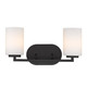 Manhattan Two Light Bath Vanity (2243-BA2 BLK-OP)
