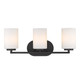 Manhattan Three Light Bath Vanity (2243-BA3 BLK-OP)