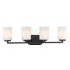 Manhattan Four Light Bath Vanity (2243-BA4 BLK-OP)