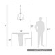 Athena Three Light Pendant (3072-3P NB)