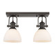 Golden - 3118-2SF RBZ-OP - Two Light Semi-Flush Mount - Hines - Rubbed Bronze
