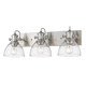 Hines Three Light Semi-Flush Mount (3118-3SF PW-SD)