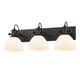 Hines Three Light Semi-Flush Mount (3118-3SF RBZ-OP)