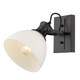 Hines One Light Bath Vanity (3118-BA1 BLK-OP)