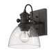 Golden - 3118-BA1 RBZ-SD - One Light Bath Vanity - Hines - Rubbed Bronze