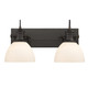Golden - 3118-BA2 RBZ-OP - Two Light Bath Vanity - Hines - Rubbed Bronze