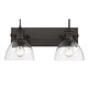 Golden - 3118-BA2 RBZ-SD - Two Light Bath Vanity - Hines - Rubbed Bronze