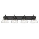 Hines Four Light Bath Vanity (3118-BA4 BLK-SD)