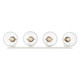 Hines Four Light Vanity (3118-BA4 PW-SD)