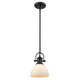 Hines One Light Mini Pendant (3118-M1L BLK-OP)