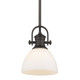 Golden - 3118-M1L RBZ-OP - One Light Mini Pendant - Hines - Rubbed Bronze