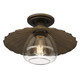 Clemence One Light Flush Mount (3124-FM DR-CLR)