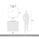 Calla Three Light Vanity (3160-BA3 PS-HWG)