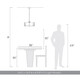Aenon Three Light Chandelier (3164-3 PW-HWG)