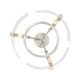 Aenon Three Light Semi-Flush Mount (3164-3SF PW-HWG)