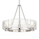 Golden - 3164-6 PW-HWG - Six Light Chandelier - Aenon - Pewter