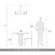 Aenon Six Light Chandelier (3164-6 PW-HWG)