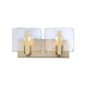 Golden - 3164-BA2 BCB-HWG - Two Light Vanity - Aenon - Brushed Champagne Brass