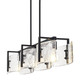 Aenon Three Light Linear Pendant (3164-LP BLK-HWG)