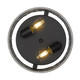 Bailey Two Light Flush Mount (3171-FM11 BLK-CW)