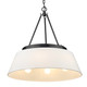 Penn Six Light Chandelier (3189-6 BLK-MWS)