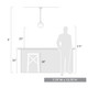 Dixon One Light Pendant (3218-S BLK-BLK)