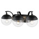 Dixon Three Light Bath Vanity (3219-BA3 BLK-BLK)