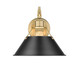 Orwell One Light Wall Sconce (3306-1W BCB-BLK)