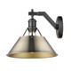 Orwell One Light Wall Sconce (3306-1W BLK-AB)