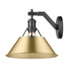 Orwell One Light Wall Sconce (3306-1W BLK-BCB)
