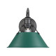 Orwell One Light Wall Sconce (3306-1W BLK-GN)