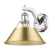 Golden - 3306-1W CH-BCB - One Light Wall Sconce - Orwell - Chrome