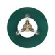 Orwell Three Light Flush Mount (3306-3FM AB-GN)