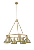 Orwell Six Light Chandelier (3306-6 BCB-AB)