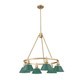 Orwell Six Light Chandelier (3306-6 BCB-GN)