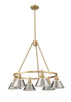 Orwell Six Light Chandelier (3306-6 BCB-PW)