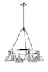 Orwell Six Light Chandelier (3306-6 CH-PW)