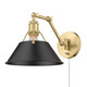 Orwell One Light Wall Sconce (3306-A1W BCB-BLK)