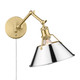 Golden - 3306-A1W BCB-CH - One Light Wall Sconce - Orwell - Brushed Champagne Brass